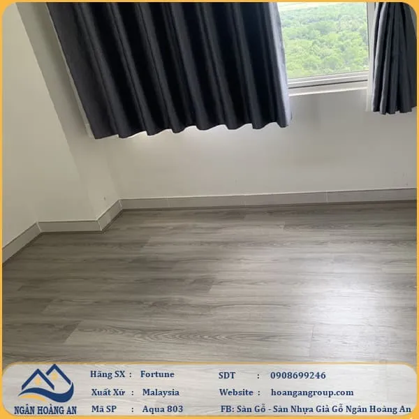 Sàn Gỗ Công Nghiệp Fortune Aqua 803 Dày 8mm